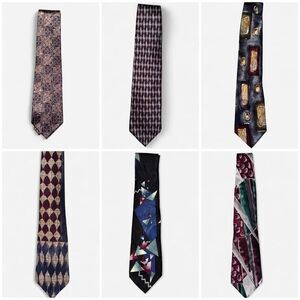 Bundle of 6 - 1990s Neckties
